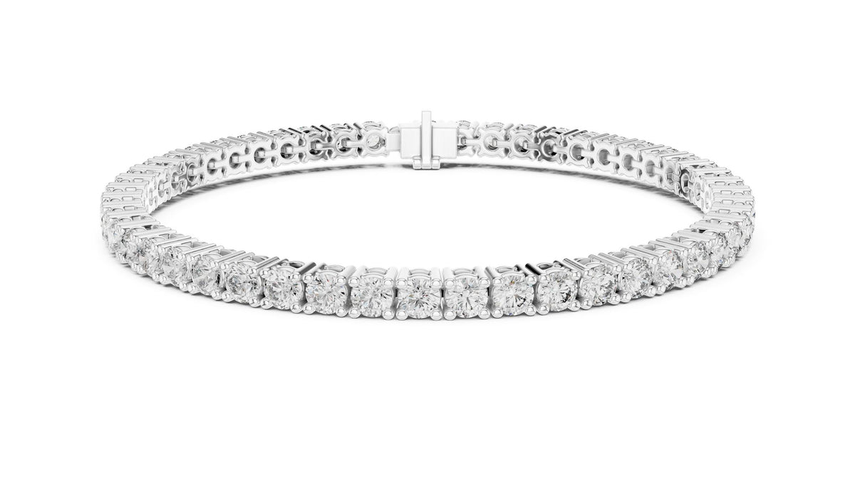 Round Tennis Lab Grown Diamond Bracelet