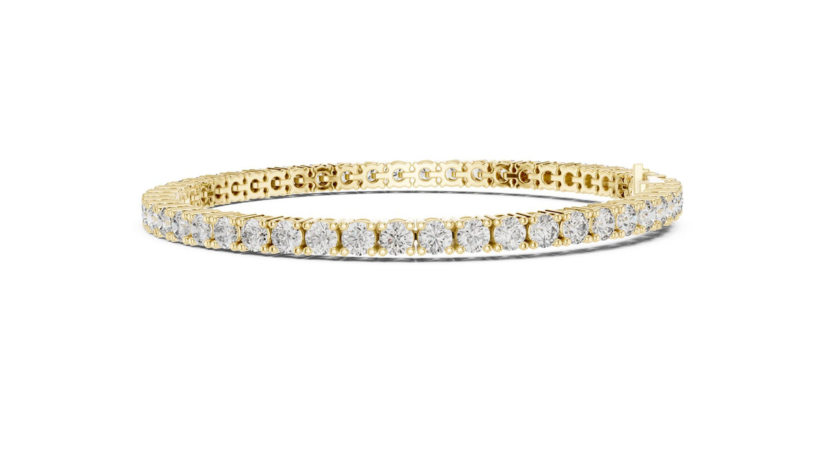 Round Tennis Lab Grown Diamond Bracelet