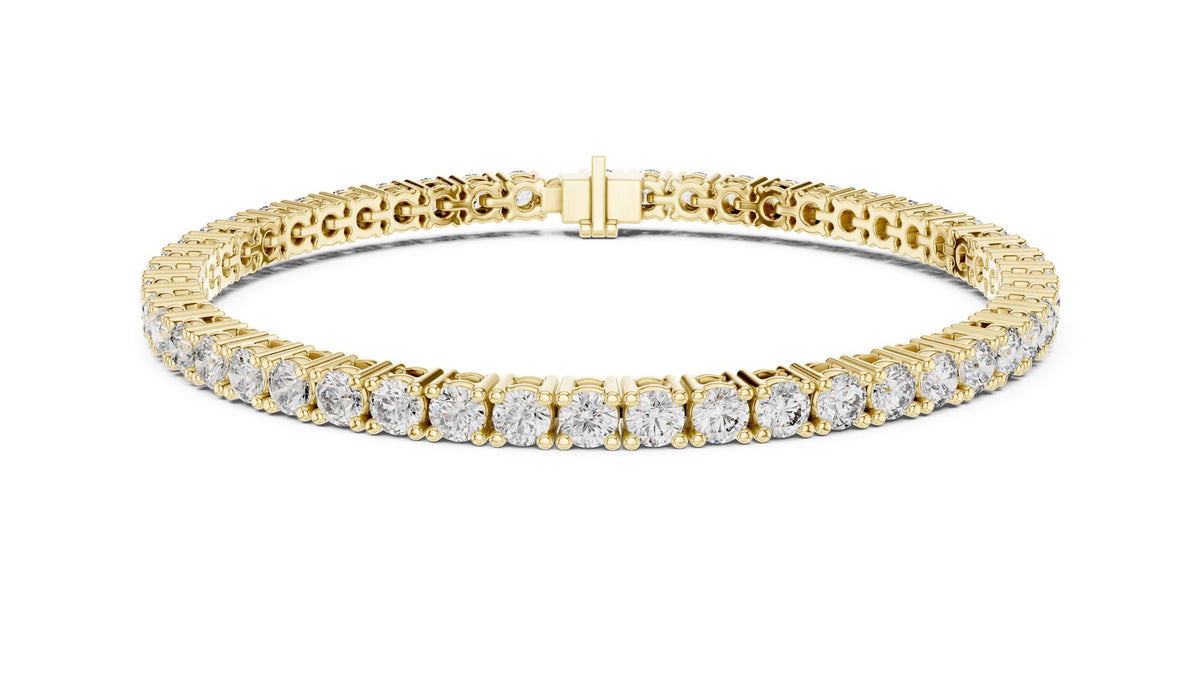 Round Tennis Lab Grown Diamond Bracelet