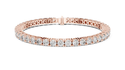 Round Tennis Lab Grown Diamond Bracelet