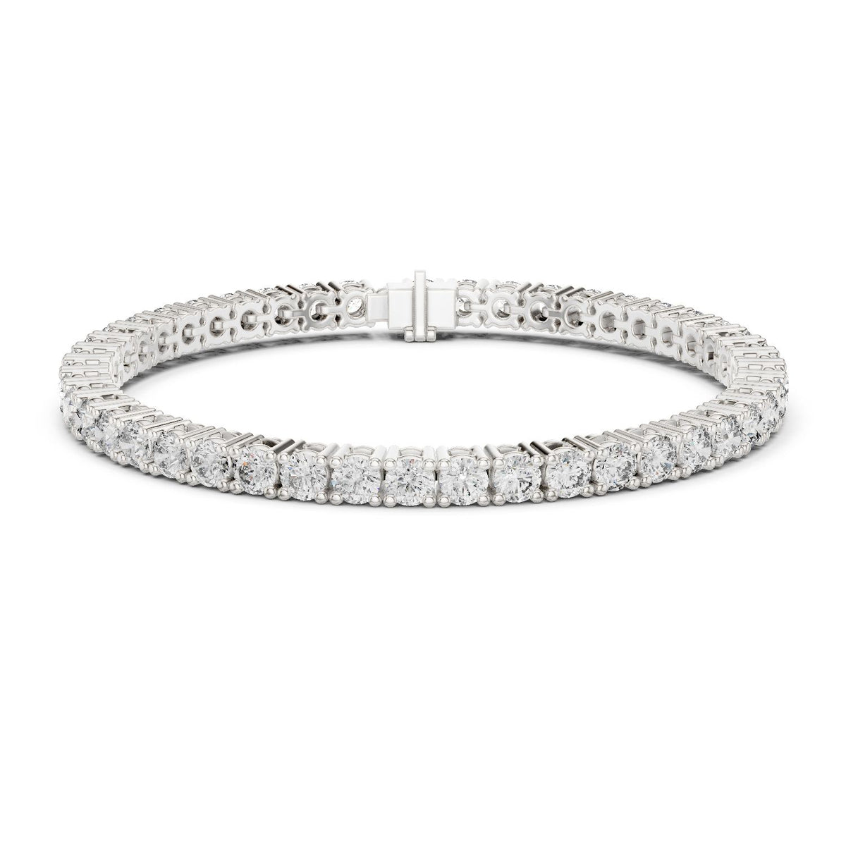 Round Tennis Lab Grown Diamond Bracelet