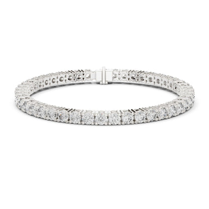 Round Tennis Lab Grown Diamond Bracelet