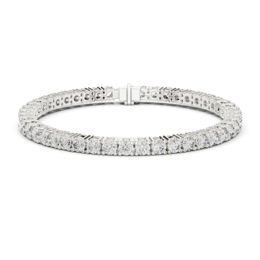 Round Tennis Lab Grown Diamond Bracelet