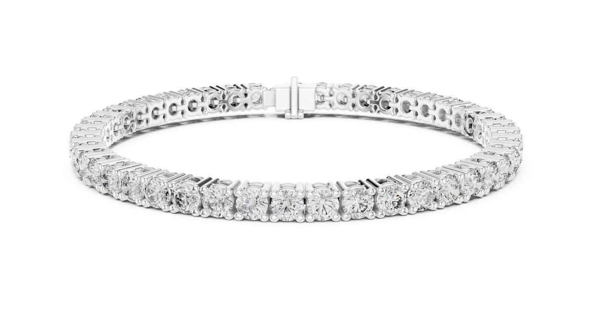 Round Tennis Lab Grown Diamond Bracelet