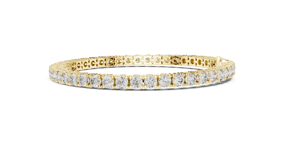 Round Tennis Lab Grown Diamond Bracelet
