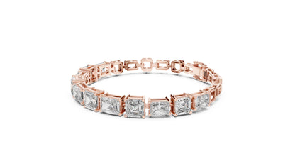 Emerald Tennis Lab Grown Diamond Bracelet