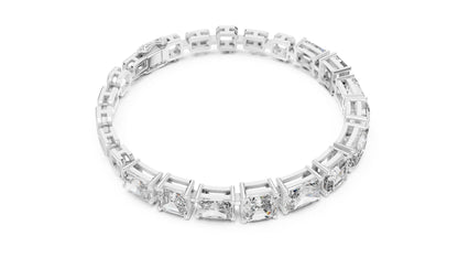 Emerald Tennis Lab Grown Diamond Bracelet