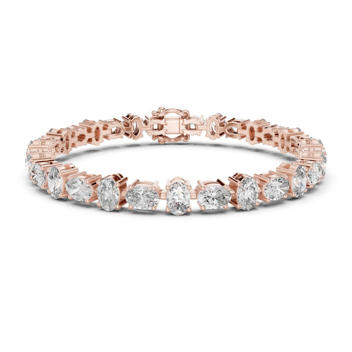 Oval Tennis Lab Grown Diamond Bracelet