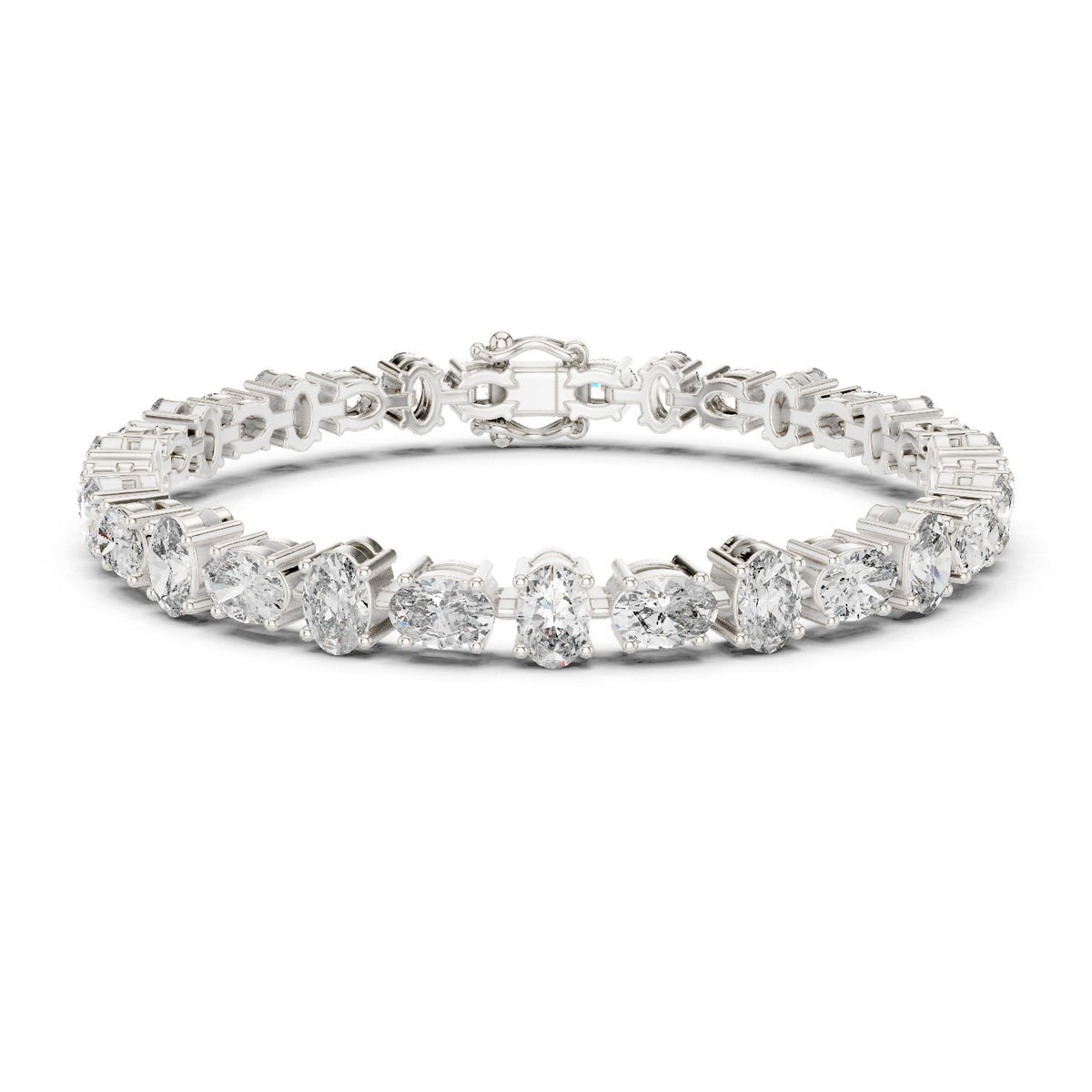 Oval Tennis Lab Grown Diamond Bracelet