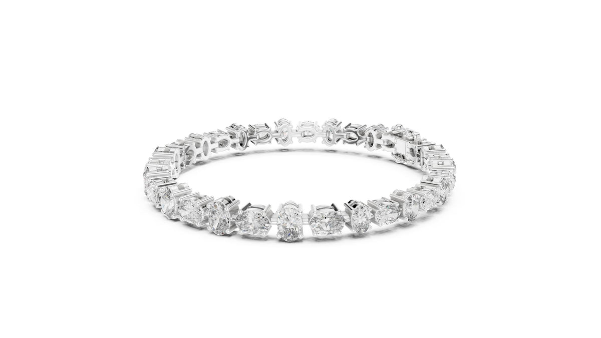 Oval Tennis Lab Grown Diamond Bracelet