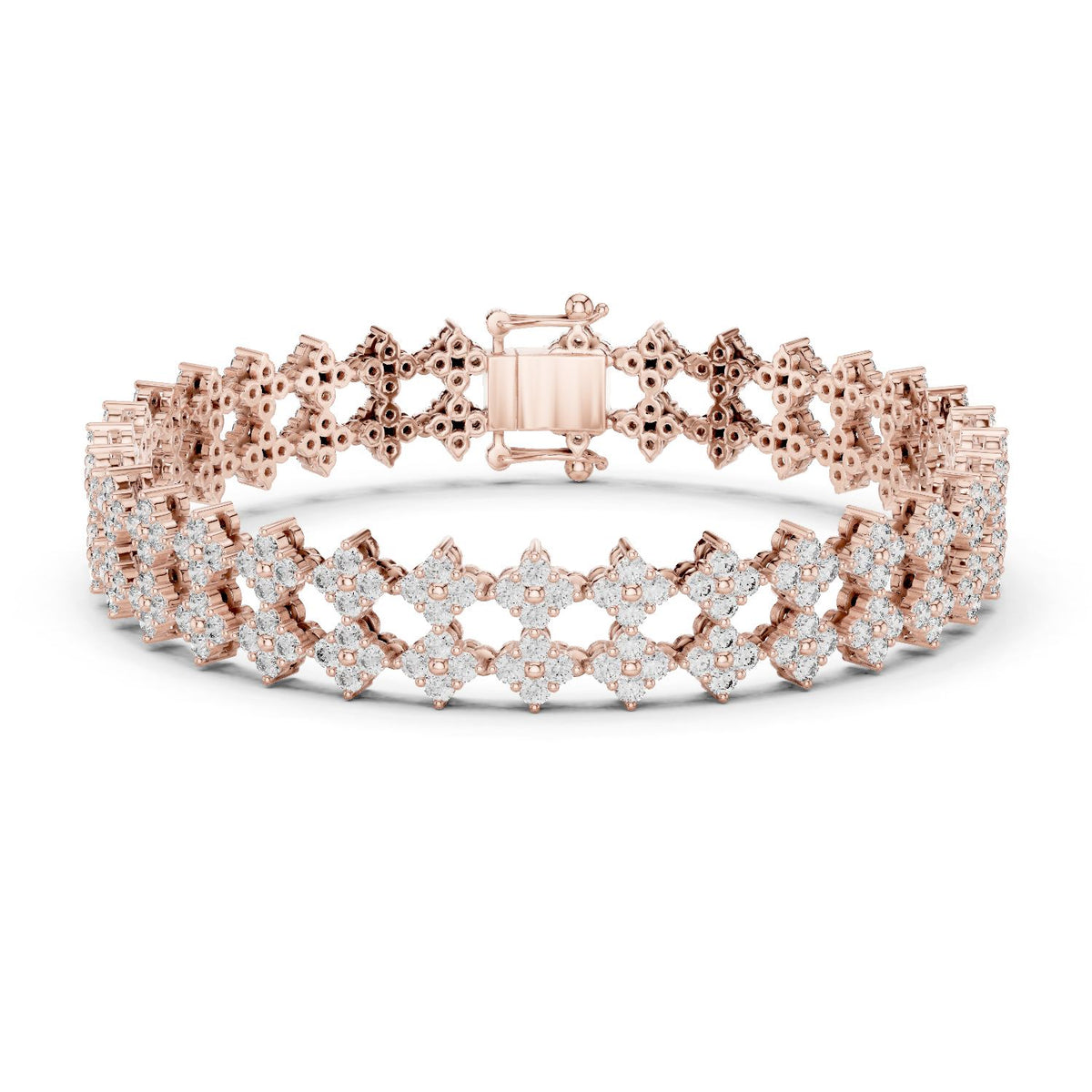 Round Cluster Lab Grown Diamond Bracelet