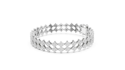 Round Cluster Lab Grown Diamond Bracelet