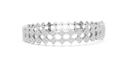 Round Cluster Lab Grown Diamond Bracelet