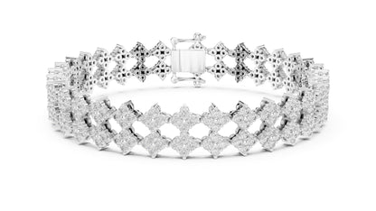 Round Cluster Lab Grown Diamond Bracelet