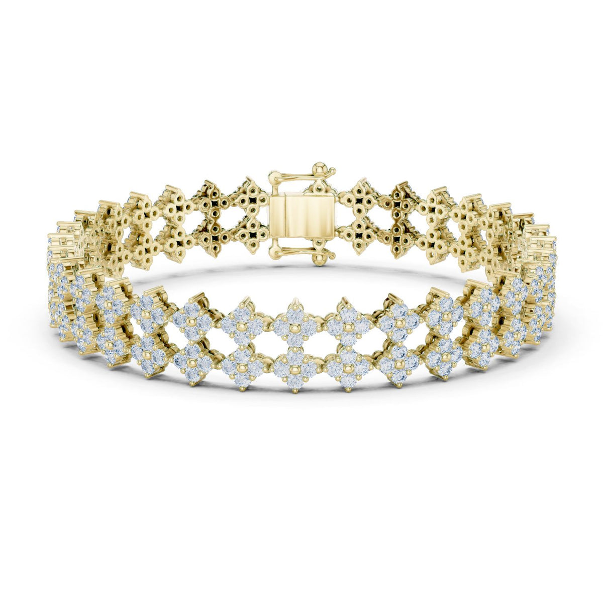 Round Cluster Lab Grown Diamond Bracelet