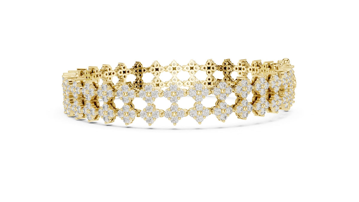Round Cluster Lab Grown Diamond Bracelet