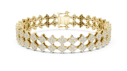 Round Cluster Lab Grown Diamond Bracelet