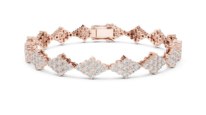 Round Cluster Lab Grown Diamond Bracelet