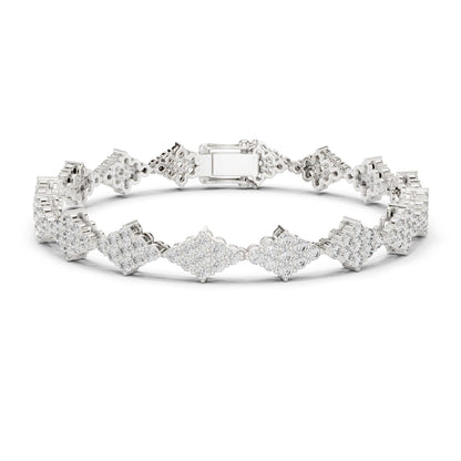 Round Cluster Lab Grown Diamond Bracelet