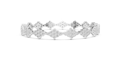 Round Cluster Lab Grown Diamond Bracelet