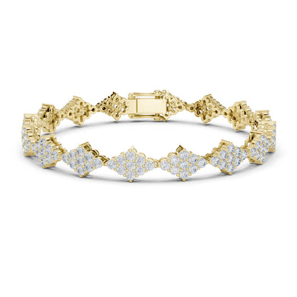 Round Cluster Lab Grown Diamond Bracelet