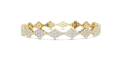 Round Cluster Lab Grown Diamond Bracelet