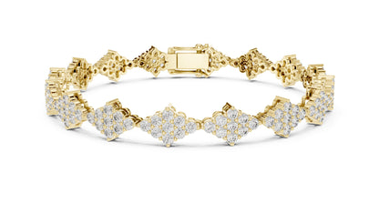 Round Cluster Lab Grown Diamond Bracelet