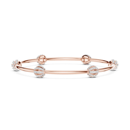 Round Bangle Lab Grown Diamond Bracelet