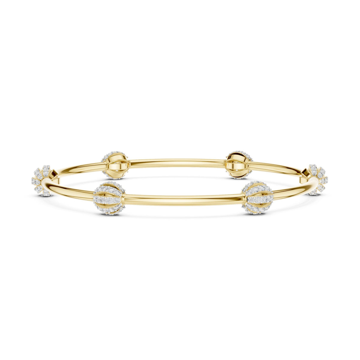 Round Bangle Lab Grown Diamond Bracelet