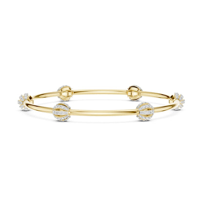 Round Bangle Lab Grown Diamond Bracelet