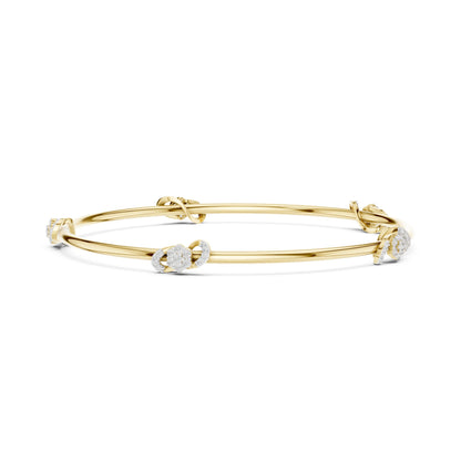 Round Bangle Lab Grown Diamond Bracelet