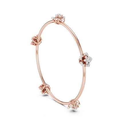 Round Bangle Lab Grown Diamond Bracelet