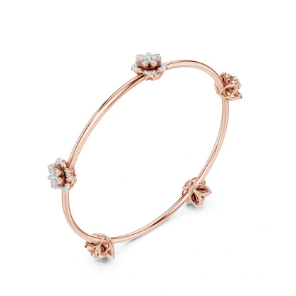 Round Bangle Lab Grown Diamond Bracelet