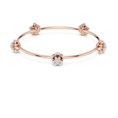 Round Bangle Lab Grown Diamond Bracelet