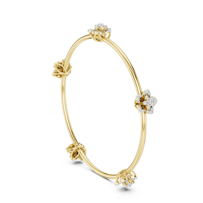 Round Bangle Lab Grown Diamond Bracelet