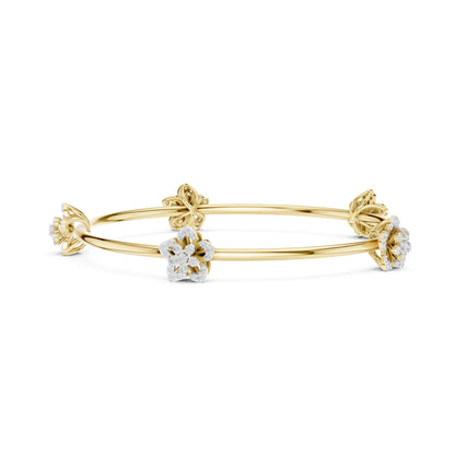Round Bangle Lab Grown Diamond Bracelet