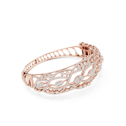Round Bangle Lab Grown Diamond Bracelet