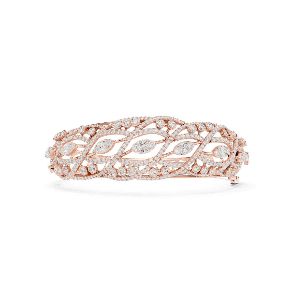 Round Bangle Lab Grown Diamond Bracelet