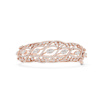 Round Bangle Lab Grown Diamond Bracelet