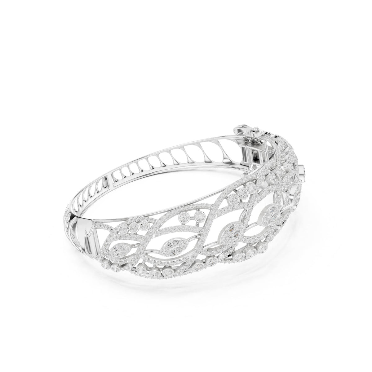 Round Bangle Lab Grown Diamond Bracelet