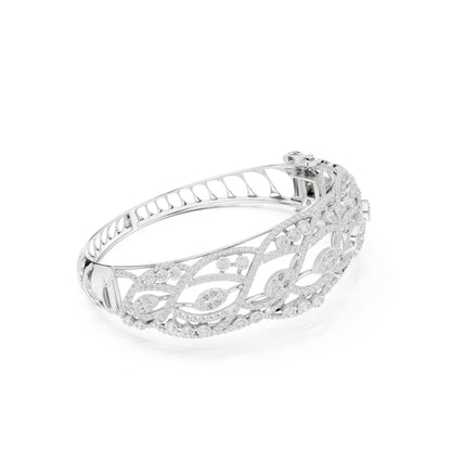 Round Bangle Lab Grown Diamond Bracelet