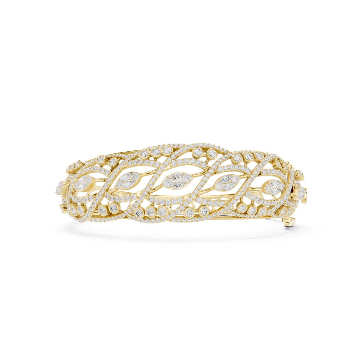 Round Bangle Lab Grown Diamond Bracelet
