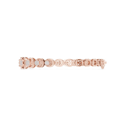 Round Link Lab Grown Diamond Bracelet