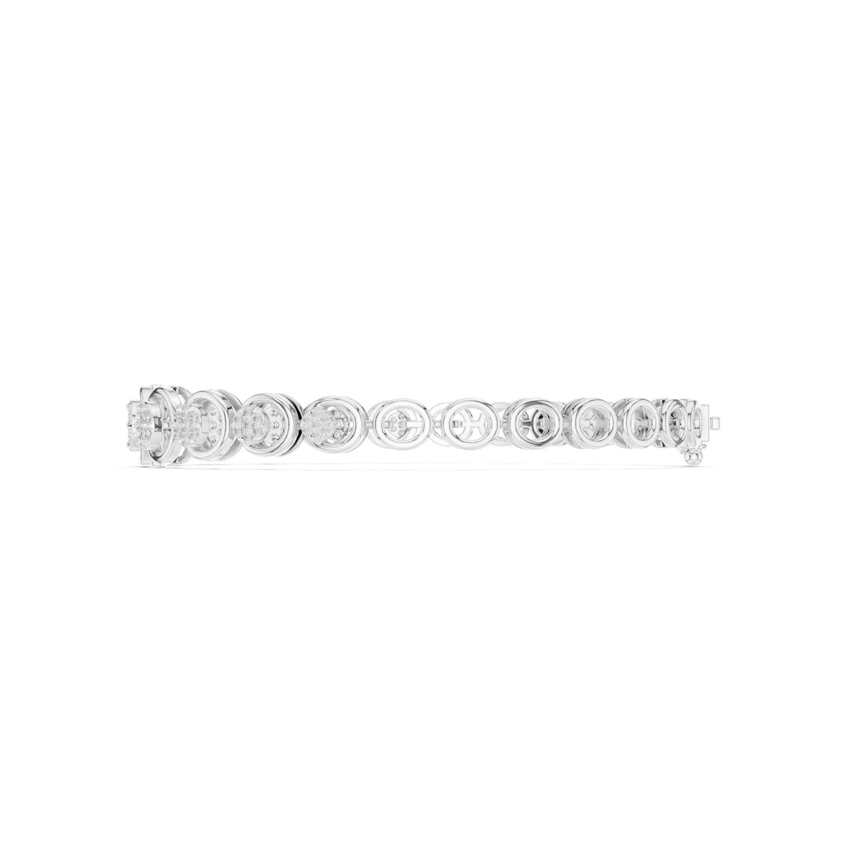Round Link Lab Grown Diamond Bracelet