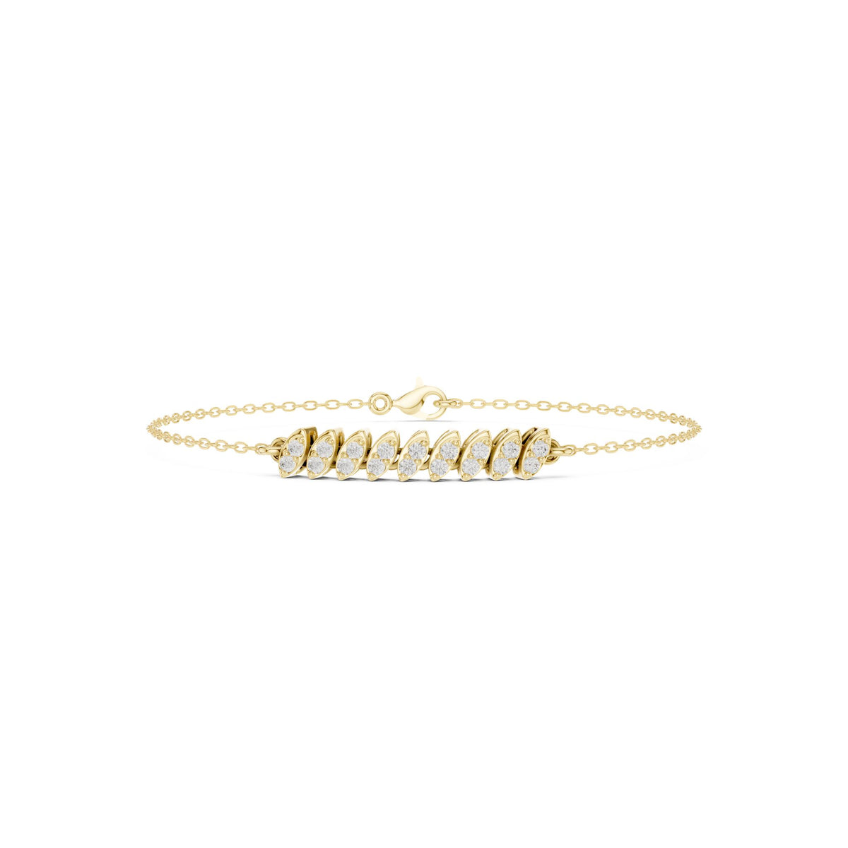 Marquise Chain Lab Grown Diamond Bracelet