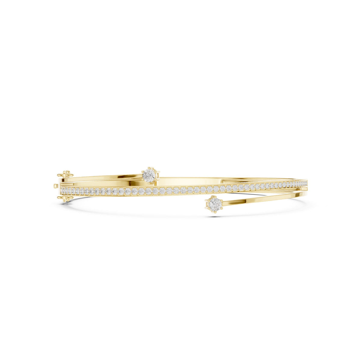 Round Bangle Lab Grown Diamond Bracelet