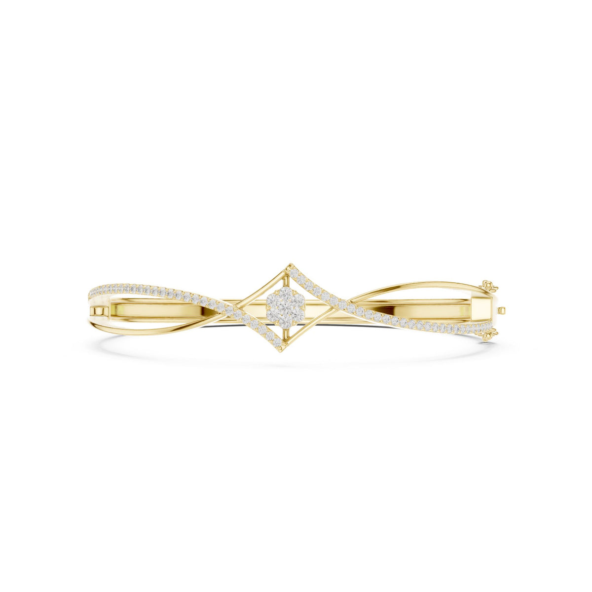 Round Bangle Lab Grown Diamond Bracelet