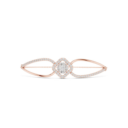 Round Bangle Lab Grown Diamond Bracelet