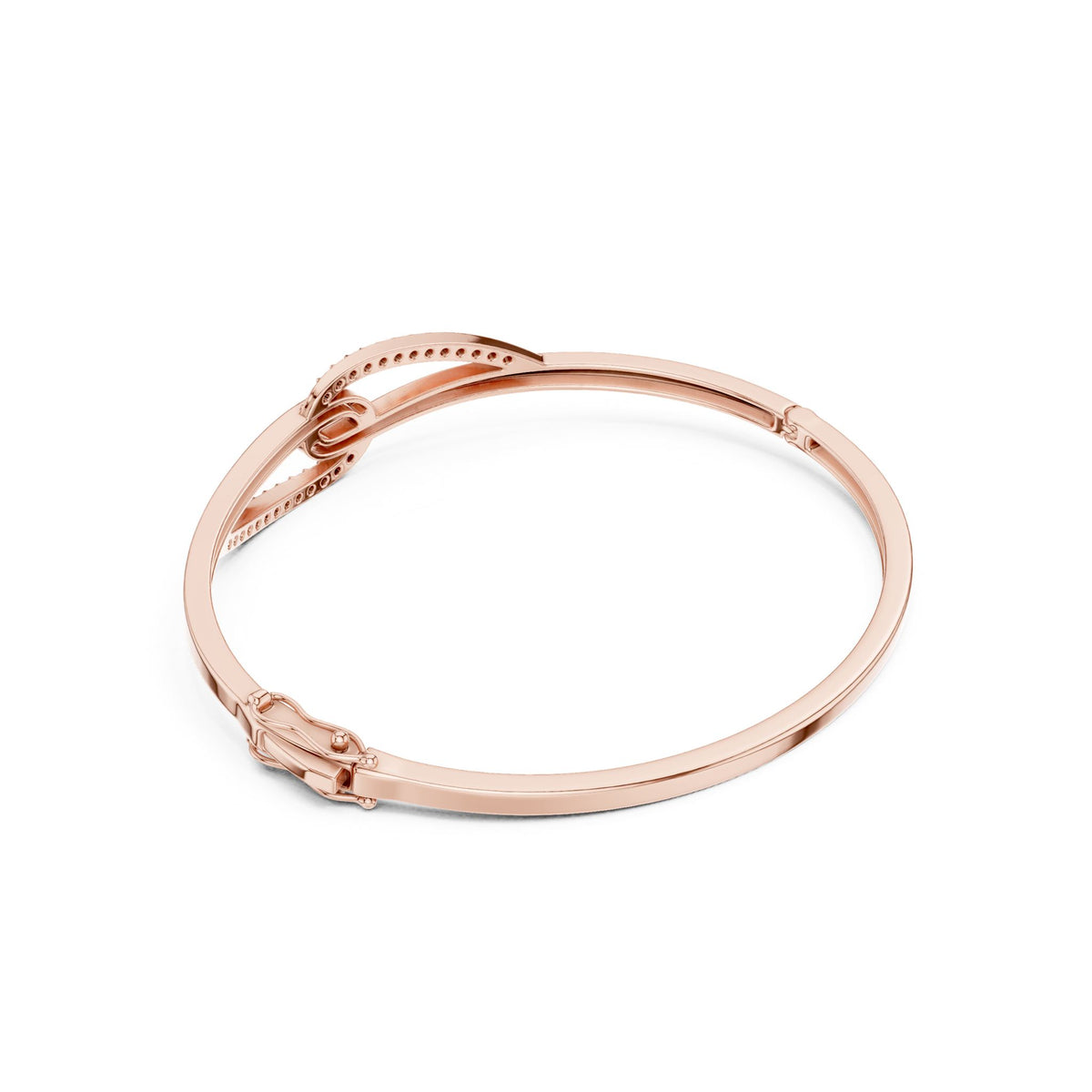 Round Bangle Lab Grown Diamond Bracelet