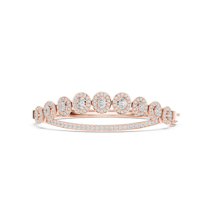 Oval Bangle Lab Grown Diamond Bracelet